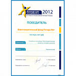 Победитель Всероссийского Интернет-Конкурса «Золотой сайт – 2012»